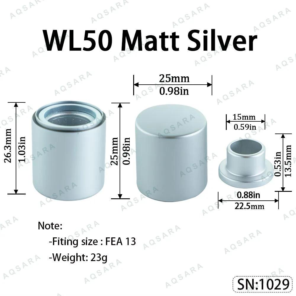 WL50 Magnetic Cap — Matt Silver