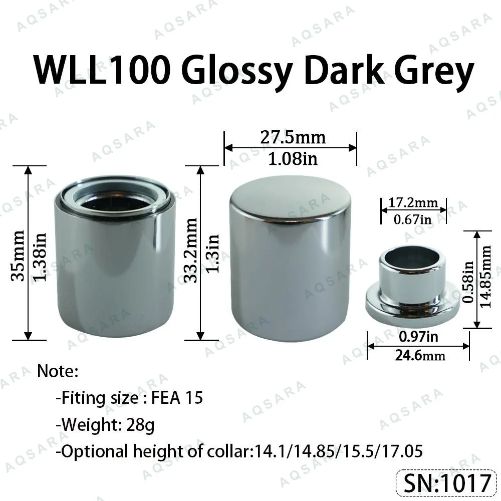 WLL100 Magnetic Cap — Glossy Dark Grey