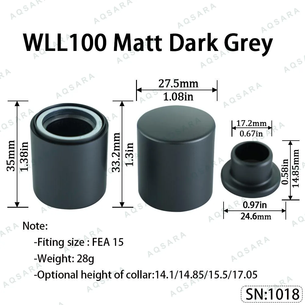 WLL100 Magnetic Cap — Matt Dark Grey