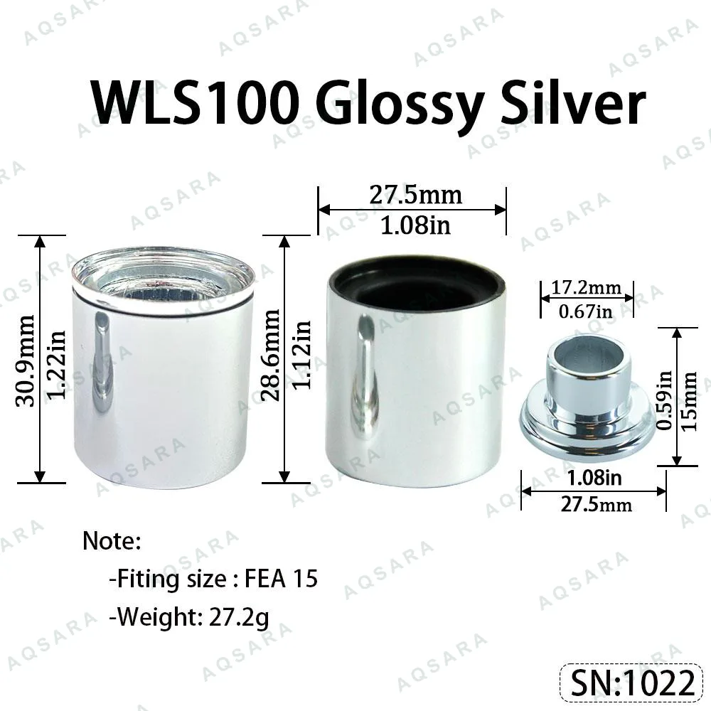 WLS100 Magnetic Cap — Glossy Silver