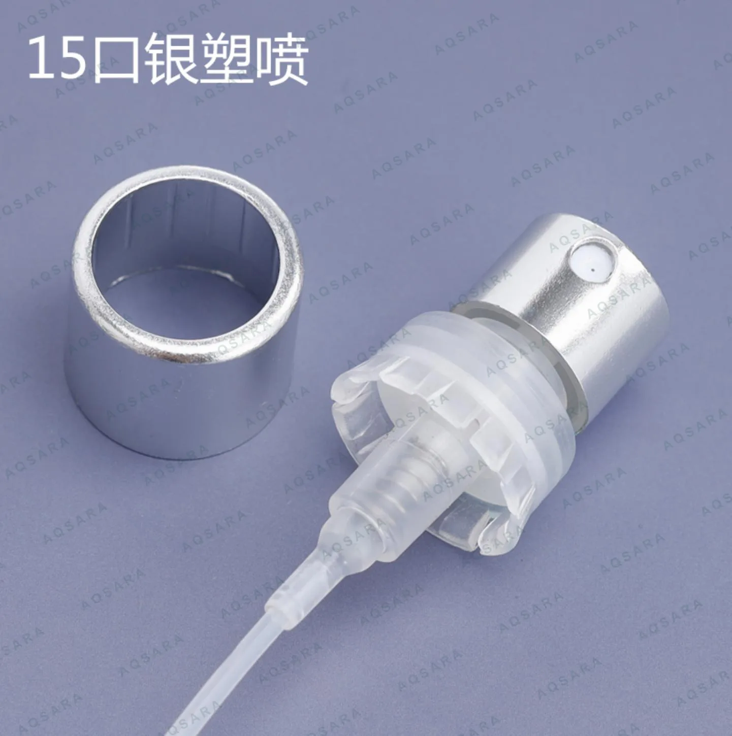 15 silver plastic bayonet sprayer + inner collar
