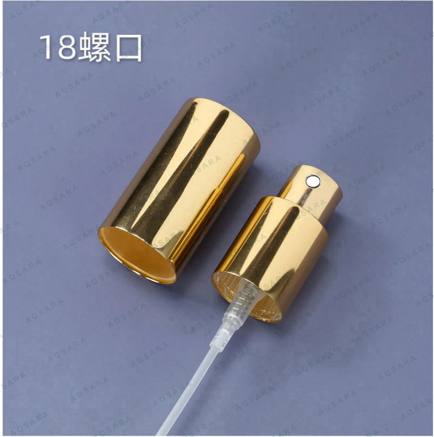 18 gold electrolytic screw thread sprayer + outer cap